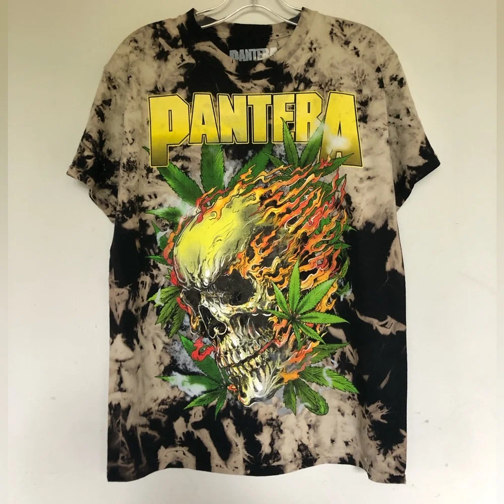 Pantera Cannabis Skull Tie Dye T shirt - Picture 5 of 5